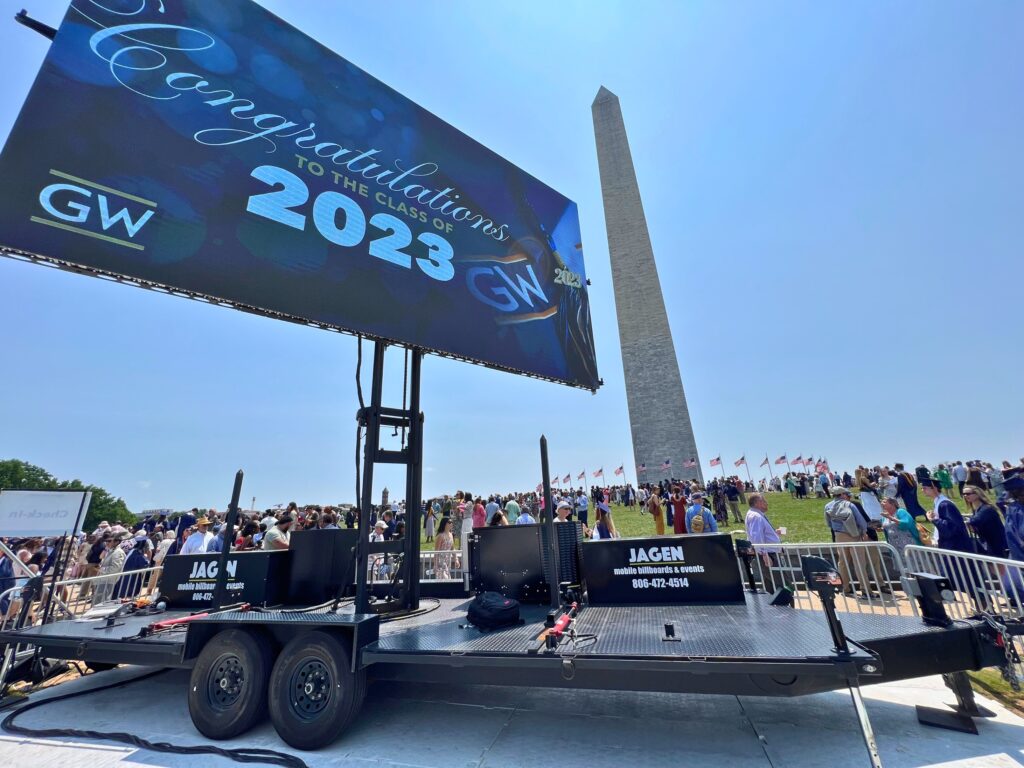 LED trailer live at an event
